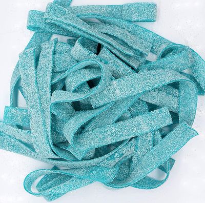 Sour Power Gummy Belts Candy (1 Pound (Pack of 1), Sour Blue Raspberry)