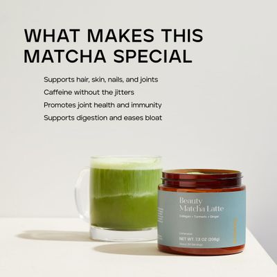 KROMA. Ceremonial Grade Matcha Powder, Gluten Free Green Tea Collagen Powder with Mushrooms, Ginger, Turmeric, L Theanine, Maca, Matcha Latte with Natural Caffeine for Energy Support