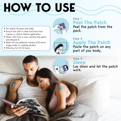 Klova Extra Strength Sleep Patches for Longer-Lasting Rest Clear Morning Energy, with 6mg Melatonin and Natural Ingredients Like Valerian, Passion Flower, L-Theanine More