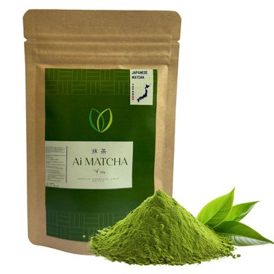 Ai MATCHA Superior Ceremonial Grade Japanese Matcha Green Tea Powder (50g1.76 oz)