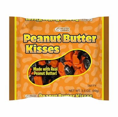 THE GOODS SHIPPER Melster Peanut Butter Kisses Taffy Candies 3.5 oz (3 Pack, Exp. Mid 2024)