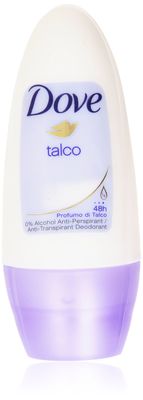 Dove 1 Talco Deodorant Roll On, 50Ml