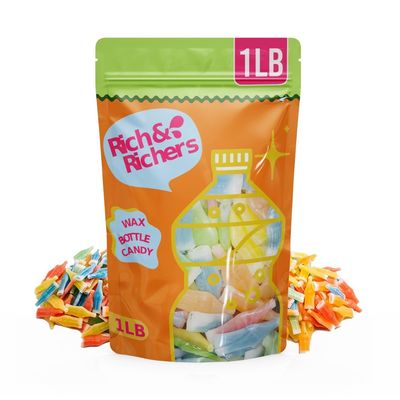 Nik-L-Nips Vintage Wax Bottle Candy Drinks - Old School Halloween Candy, 80s 90s Nostalgic Treats, Party Favor Bag, Sweet and Sour Mix, Mini Drinks, 1 Pound Pack