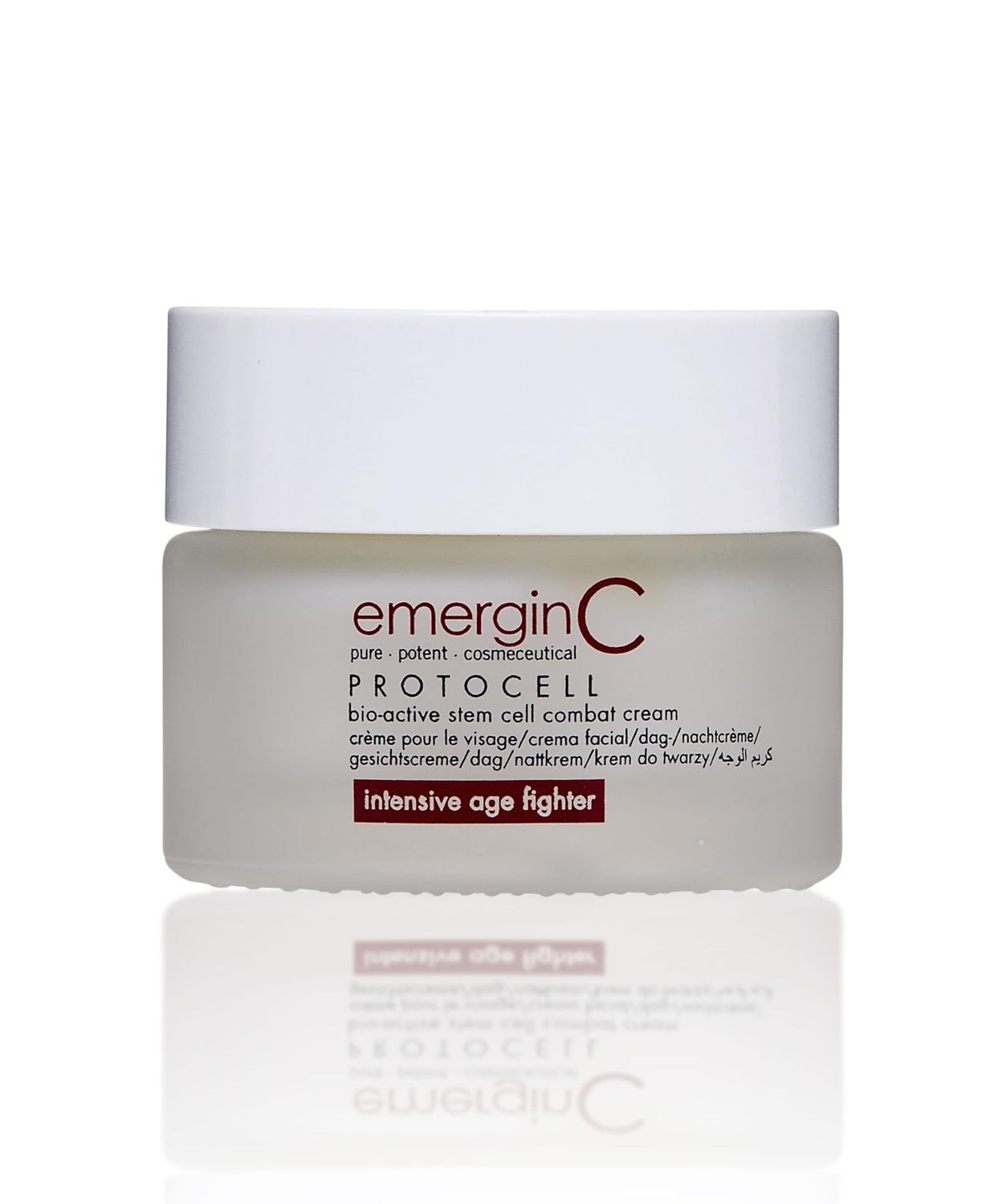 emergin C Protocell Anti-Aging Face Cream - Bio-Active Plant Stem Cell Moisturizer with Hyaluronic Acid - Combats Visible Signs of Aging, Fine Lines Wrinkles (1.7 oz, 50 ml)