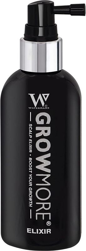 Watermans Grow More Hair Growth Serum Supports Thicker, Stronger Hair with Biotin, Rosemary DHT Blockers Lightweight, Fast-Absorbing Vegan Helps Improve Scalp Density - 3.4 fl oz