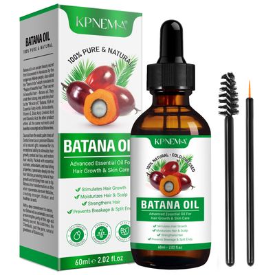 Batana Oil for Hair Growth, 100 Pure Natural Batana Oil Organic for Hair Growth, Moisturizing Skin and Hair Care for Dryness and Roughness, Anti-aging (2.02 Fl Oz (Pack of 1))