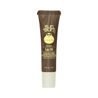 Sun Bum SPF 30 Lip Balm Sunscreen - Broad Spectrum Moisturizing Sunscreen with Aloe Vitamin E - Hawaii 104 Act Compliant (Made Without Octinoxate Oxybenzone) - 0.5 oz
