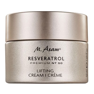 M. Asam RESVERATROL PREMIUM NT50 Lifting Cream (50ml) - Moisturizer Face Cream with Hyaluronic Acid, Facial Moisturizer for Firm and Smooth Skin, Vegan Skincare for Youthful Radiance