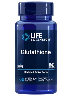 Life Extension Glutathione 500 mg - Glutathione Capsules, Antioxidant Supplement, Oxidative Stress, Active Reduced Form - Gluten-Free, Non-GMO, Vegetarian - 60 Capsules