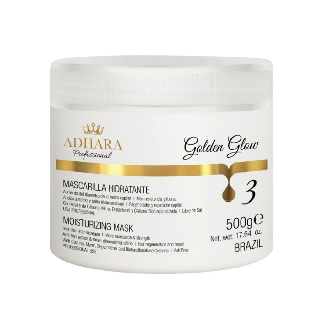 ADHARA PROFESSIONAL Deep Hydrating Hair Mask - Intensive Repair for Dry, Damaged Hair - Salon Formula, 17.64 oz