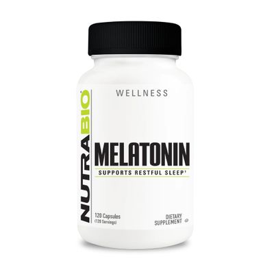 NutraBio Melatonin- Melatonin Sleep Aid- 3mg Tablets- 120 Capsules