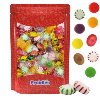 Fruidles Deluxe Mix Discs Button, Hard Candy, Individually Wrapped (Half-Pound)
