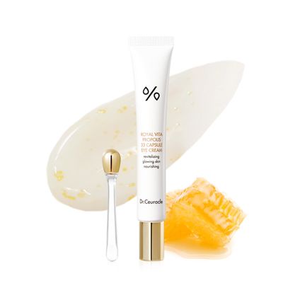 leegeehaam Dr.Ceuracle Royal Vita Propolis 33 Capsule Eye Cream with Applicator (20ml 0.67 fl. oz.) - Soothing, Hydrating Eye Serum Cream, Dark Circle Relief