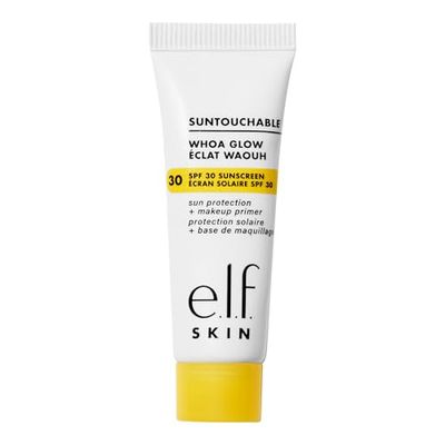 e.l.f. SKIN Suntouchable Whoa Glow SPF 30 Mini, Sunscreen Makeup Primer For A Glowy Finish, Made With Hyaluronic Acid, Vegan Cruelty-Free, Sunbeam