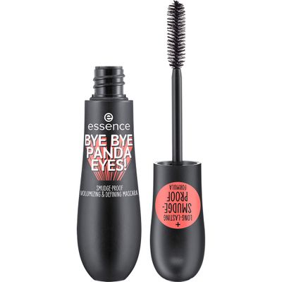 essence Bye Bye Panda Eyes Tubing Mascara Smudge-proof, Volumizing Definition Vegan, Cruelty Free, Free From Parabens Oils (Pack of 1)