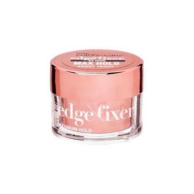 KISS COLORS CARE Maximum Hold Edge Fixer, 24 Hour Scented Styling Hair Gel with Biotin, Non-Greasy, Long-Lasting Moisture Shine for All Hair Types, 30 mL (1.01 US fl. oz.), Sweet Peach