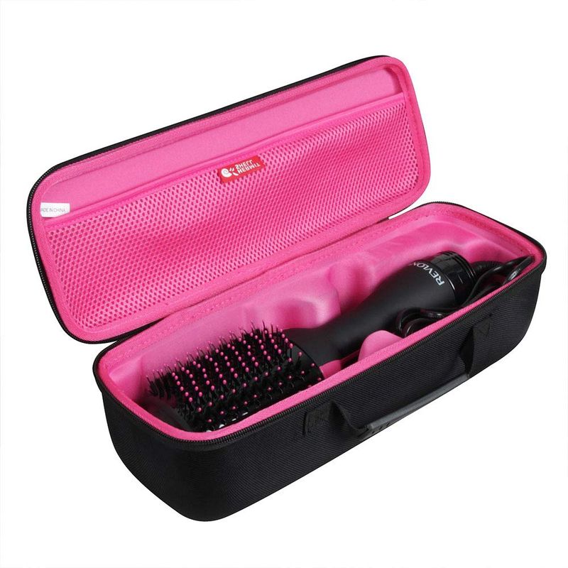 Hermitshell Travel Case for Revlon One-Step Hair Dryer and Volumizer Hot Air Brush (BlackPlum red)