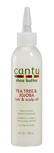Cantu Shea Butter Tea Tree Jojoba Hair Scalp Oil, 6 Fluid Ounce (Pack of 6)