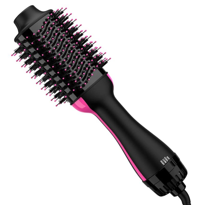 Aopant Hair Dryer Brush Blow Dryer in One, 4 in 1 Styling Tools Blow Dryer with Ceramic Oval Barrel, Hair Dryer and Styler Volumizer, Hot Air Straightener Brush for All Hair Types