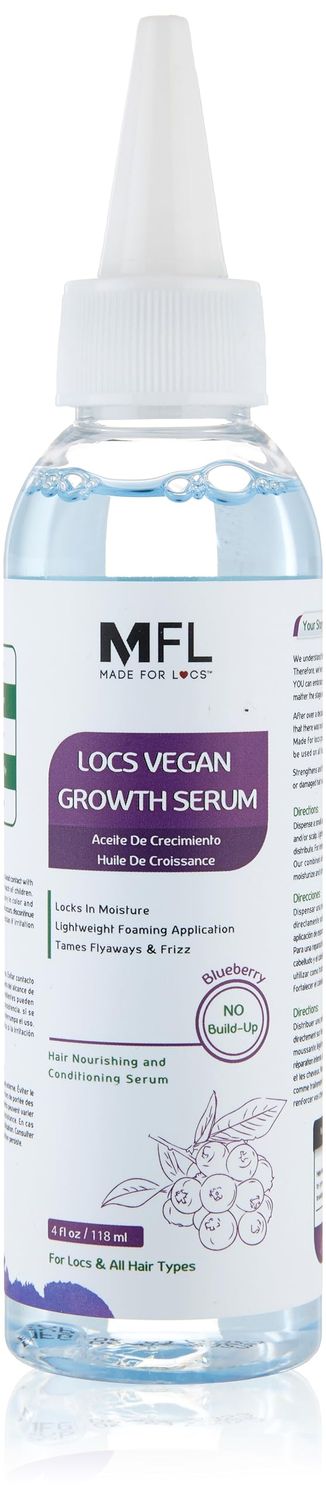 Locs Vegan Growth Serum Locs Oil (Pineapple, Blueberry Peppermint Scent) 4 oz (Blueberry)