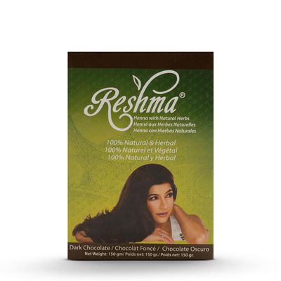 Reshma Beauty Classic Henna Hair Color 100 Natural, For Soft Shiny Hair, Henna Hair Color, Gray Coverage, Ayurveda Hair Product, 5.29 oz, Pack of 1 (Dark Chocolate)