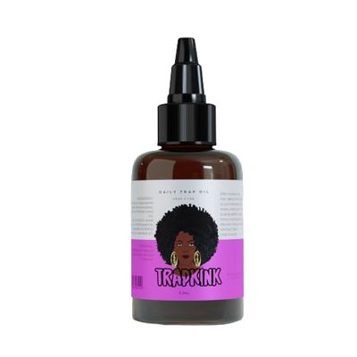 TrapKink Daily Trap Oil- 4 oz -100 All Natural Hair and Skin oil- Promotes hair Growth- Edges Growth