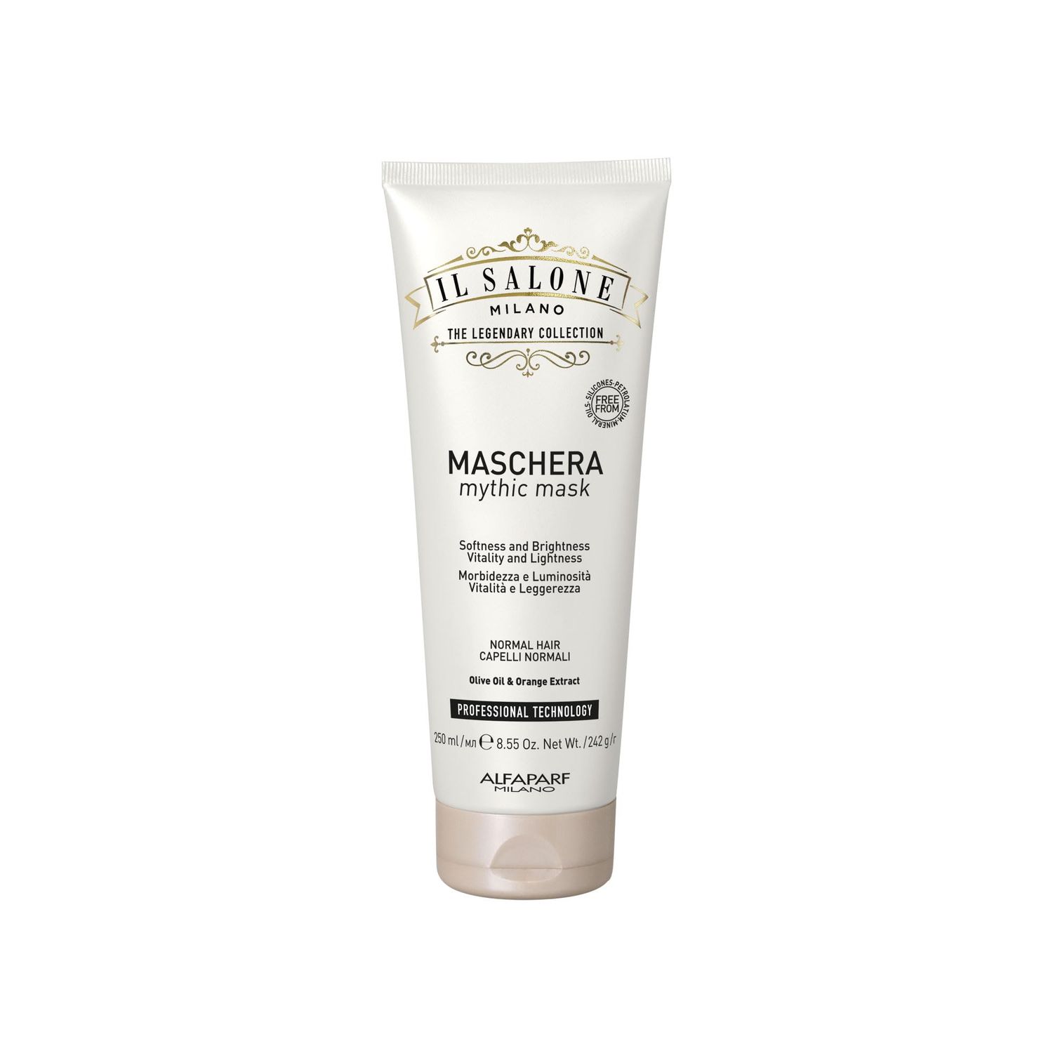 Il Salone Milano Professional Mythic Mask - Moisturizing Hair Mask Enriched with Olive Oil and Orange Extract for Added Softness, Shine and Manageability - Salon Quality Hair Care (8.55 oz 250 ml)