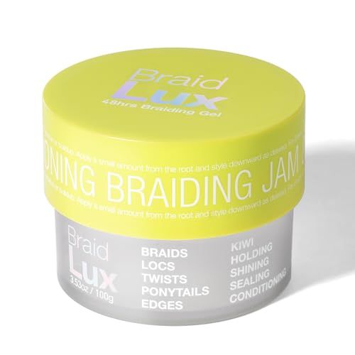 Lux Collection Braid Lux Conditioning Shining Sealing No Flaking Natural Ingredients Scented Hair Gel Tamer