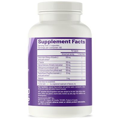 AOR, Ortho Sleep, Improves Overall Sleep Helps with Jet lag, Natural Supplement with GABA, Melatonin, L-Theanine, Vegan, 30 Servings (60 Capsules)