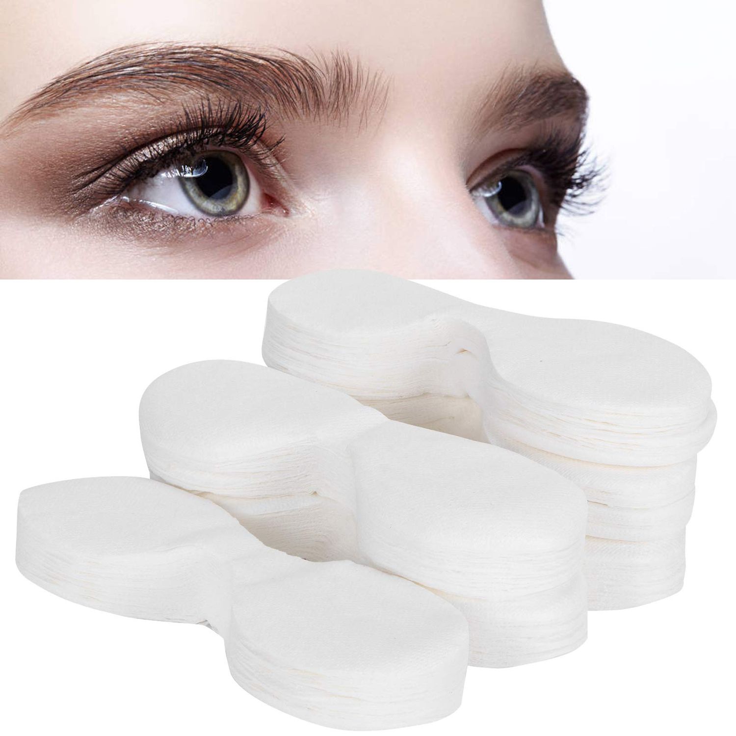 600PCS Eye Mask Paper, Cotton Ultra-thin Eye Mask Paper for Eye Care, Disposable Facial Eye Pads Spa DIY Clear Eye Mask Paper Beauty Sheets for Skincare Spa Wrap Moisture Retention