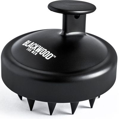 Blackwood For Men Scalp Massager - Healthy Hair Growth Stimulator Brush for Cleansing Relaxing While Showering - Reduce Dandruff Flakes Inflammation - Wet Dry Hair Brush with Wide Tooth Comb