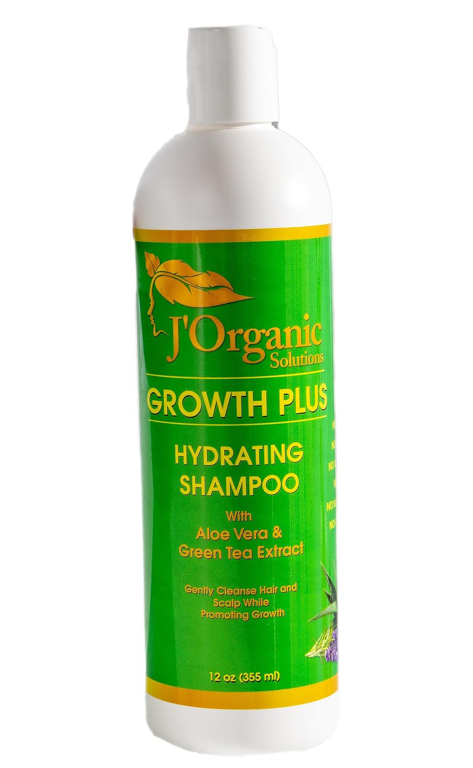 J&#39;Organic Solutions Growth-Plus Strengthening Hydrating Shampoo (for all hair type) with Aloe Vera Green Tea Extract
