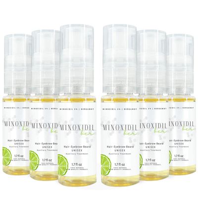 Josue Echavarria Minoxidil Foam 5 And Bergamot Unisex Pack 6 (50ml Cu). Hair regrowth treatments, beard growth, 1.7 fl oz each