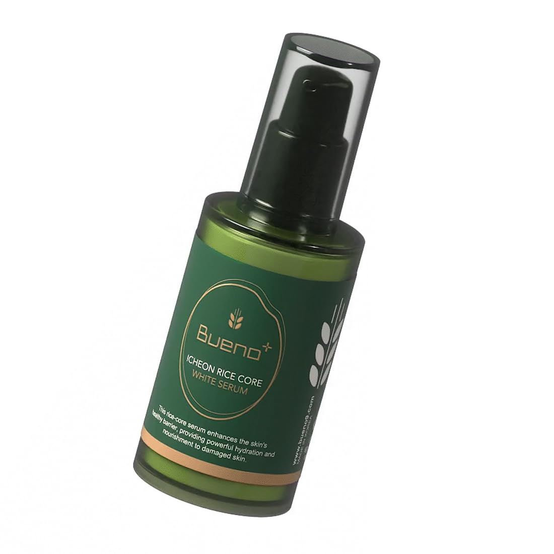 Bueno Icheon Rice Core Serum 1.59 fl.oz (50ml) Facial Serum with Icheon Rice Amino Acids for Soothing Hydration 100 Vegan Formula, Korean Skin Care