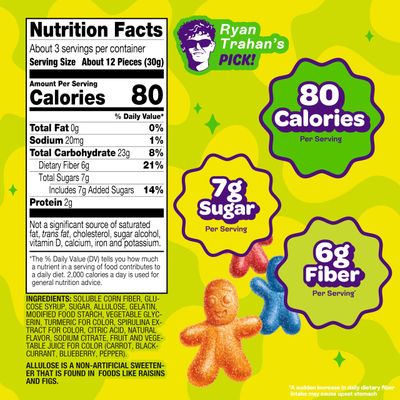 JOYRIDE Sour Smacks - 3.5 oz 6-Pack Bundle with 2.5oz Glacial Peppermint Gum, Low Sugar, Low Calorie Snacks, Dye Free and Plant Based Candy (7 Items)