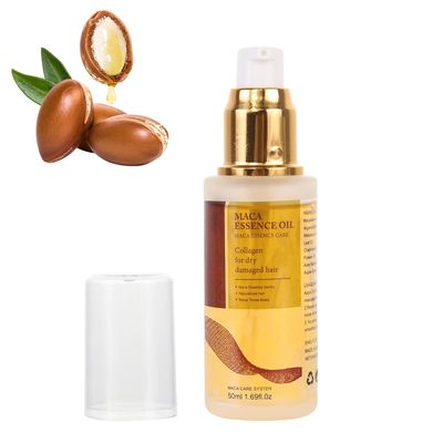EVVCFEX Moroccan Argan Oil for Hair, Collagen Hair Mask for Dry Damaged Hair Healing Cold Pressed Weightless Argan Oil Hair Serum 50ml