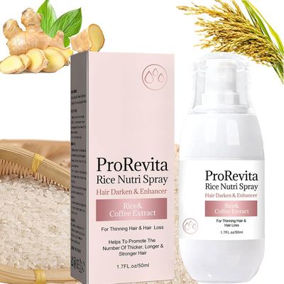 Hair Growth Spray, Rice Water Spray, Natural Brown Rice Hair Growth Spray, Natural Hair Growth Spray, Natural Hair Growth Spray, Rice Extract for Hair Loss and Thinning Hair (50ml)