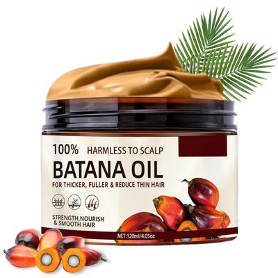 100 Raw Batana Oil for Hair Growth, Natural Raw and Pure Unrefined Batana Oil Organic Hair Oil Prevent Hair Loss, Restores Damaged Hair and Scalp, 4.2 OZ (1 PCS)