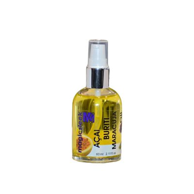 MagicSleek Acai Hair Oil 60 ml Maracuya Oil Buriti Oil Hydrating Nurishing Hair Serum To Eliminate Frizz and Add Shine For All Hair Types