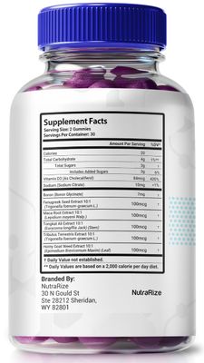 NutraRize Prime Vigor XL Pro Gummies, Official PrimeVigor XL Pro for Men, Premium Formula for Male Performance, Energy Stamina, Prime VigorXL Pro Support, PrimeVigorXL Pro ME Gomitas (60 Gummies)