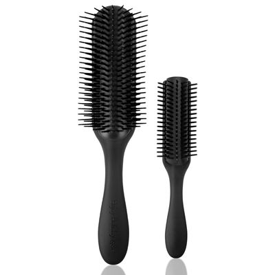 Enjoy Holiday 1981 Hair Brush for Women Men Classic Styling 2 PCS Brushes Curly Wet or Dry Hair 95 Row Natural Thick Hair, Blow Separating, Shaping Defining Curls Tools Travel Hairbrush
