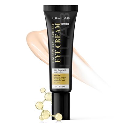 LPH LAB Instant Firm Eye Tightening Cream: Temporary Under Eye Bag Puffiness Removal - Rapid Tightener Reducer Treatment for Senior Men and Women, 30mL