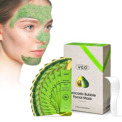 VGO Blackhead Remover Bubble Clay Mask, Deep Moisturizing Pore Cleanser Face, with Salicylic Acid Hyaluronic AcidDaily Hydrating Facial Care Skin Blackhead Mud, 12pcs (1.08 Ounce (Pack of 1))