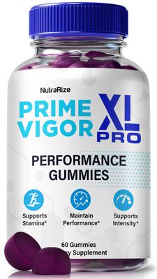 NutraRize Prime Vigor XL Pro Gummies, Official PrimeVigor XL Pro for Men, Premium Formula for Male Performance, Energy Stamina, Prime VigorXL Pro Support, PrimeVigorXL Pro ME Gomitas (60 Gummies)