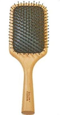 Wooden Hair Comb with Handle for Women and Men, Wooden Detangler Comb for Hair Growth, Paddle Hair Brush
