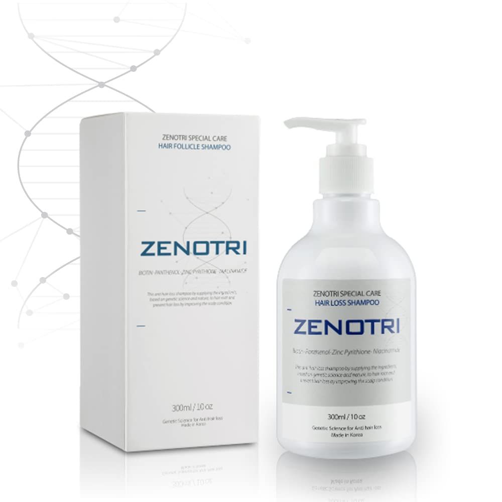 ZENOTRI Follicle Shampoo Hair loss Zero with Copper peptide, Biotin, Dexpanthenol, Pyrithione ZincGenetic Hair Care Solution
