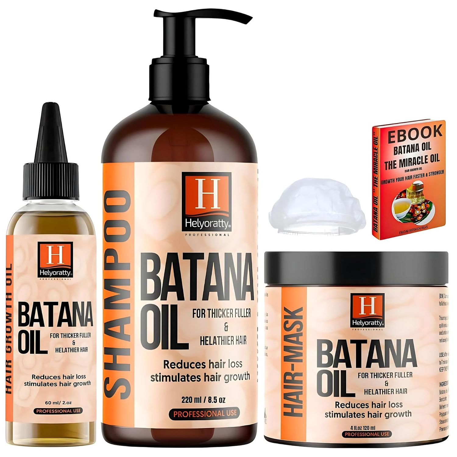 Batana Oil for Hair Growth Repair - 100 Pure, Natural Honduran Hair Oil - Cold-Pressed in the USA - Treats Damage, Hair Loss shampoo batana oil hair mask for damaged For men Women.