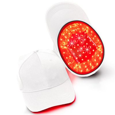 Laser Hair Growth Cap, Red Light Therapy Cap, Laser Hair Growth System Hair Loss Treatments for Men and Women Hair Regrowth Treatments Laser Cap (White)
