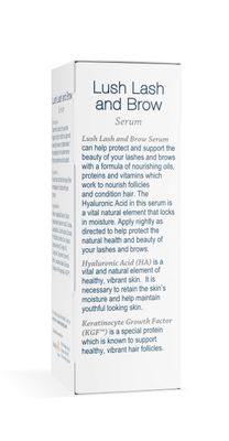 Lash Brow Serum by Hyalogic - Eyelash and Brow Growth Serum Enriched wHyaluronic Acid, Argan Oil KGF: Hypoallergenic Formula Cruelty Paraben-Free .17 fl. oz.(5ml)