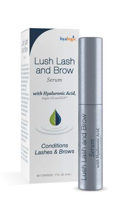 Lash Brow Serum by Hyalogic - Eyelash and Brow Growth Serum Enriched wHyaluronic Acid, Argan Oil KGF: Hypoallergenic Formula Cruelty Paraben-Free .17 fl. oz.(5ml)